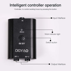 DGXINJUN auto-timer feature illustrating 20-minute safe sessions