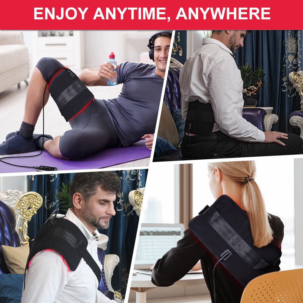 DGXINJUN back wrap fits around shoulders and spine for versatile use.