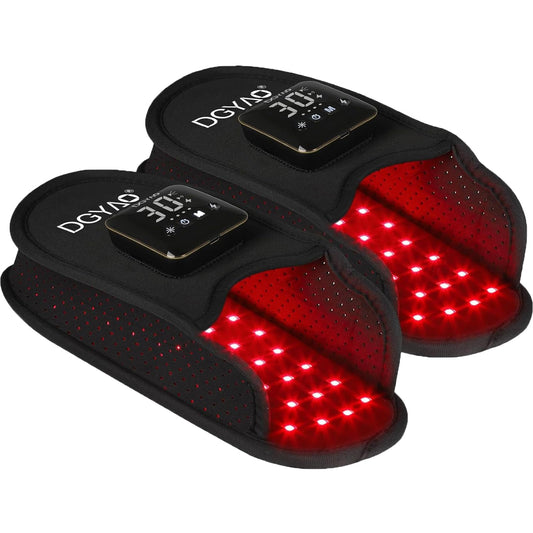 DGXINJUN cordless foot red light therapy wrap for convenient home sessions.