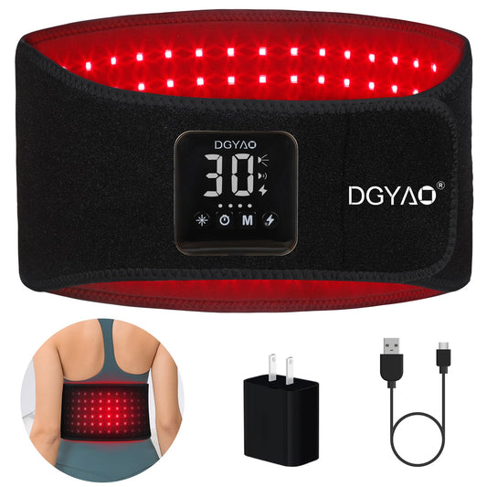 DGXINJUN cordless red-light therapy wrap for targeted back comfort.
