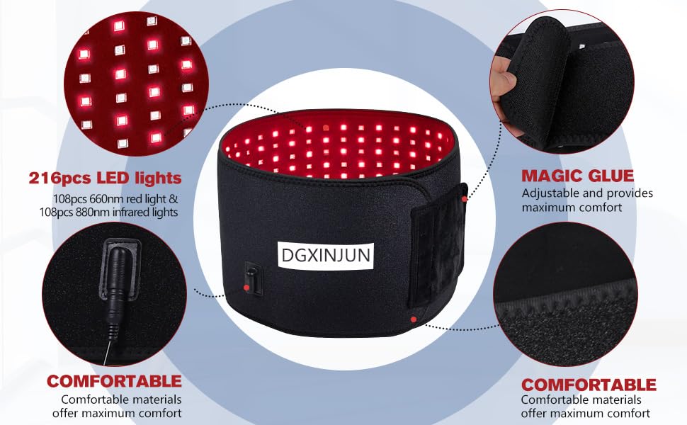 DGXINJUN wide coverage area includes back, shoulders, and hips.