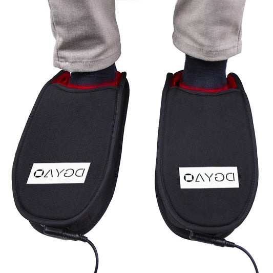 DGXINJUN foot slipper side view showing soft microplush fabric comfort.