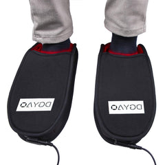 DGXINJUN foot slipper side view showing soft microplush fabric comfort.