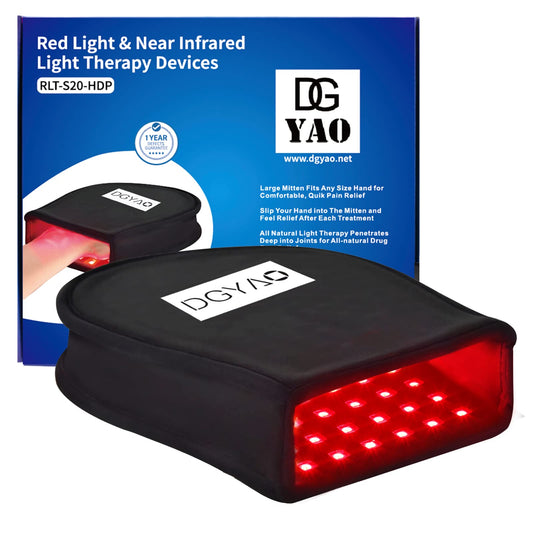 DGXINJUN red light therapy device with hand pad for at-home use