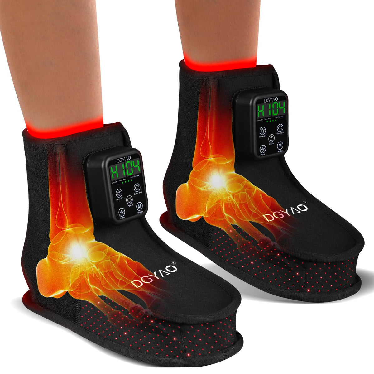 DGXINJUN red light therapy foot boot providing targeted ankle relief