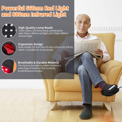 DGXINJUN red light foot pad side view shows slim profile