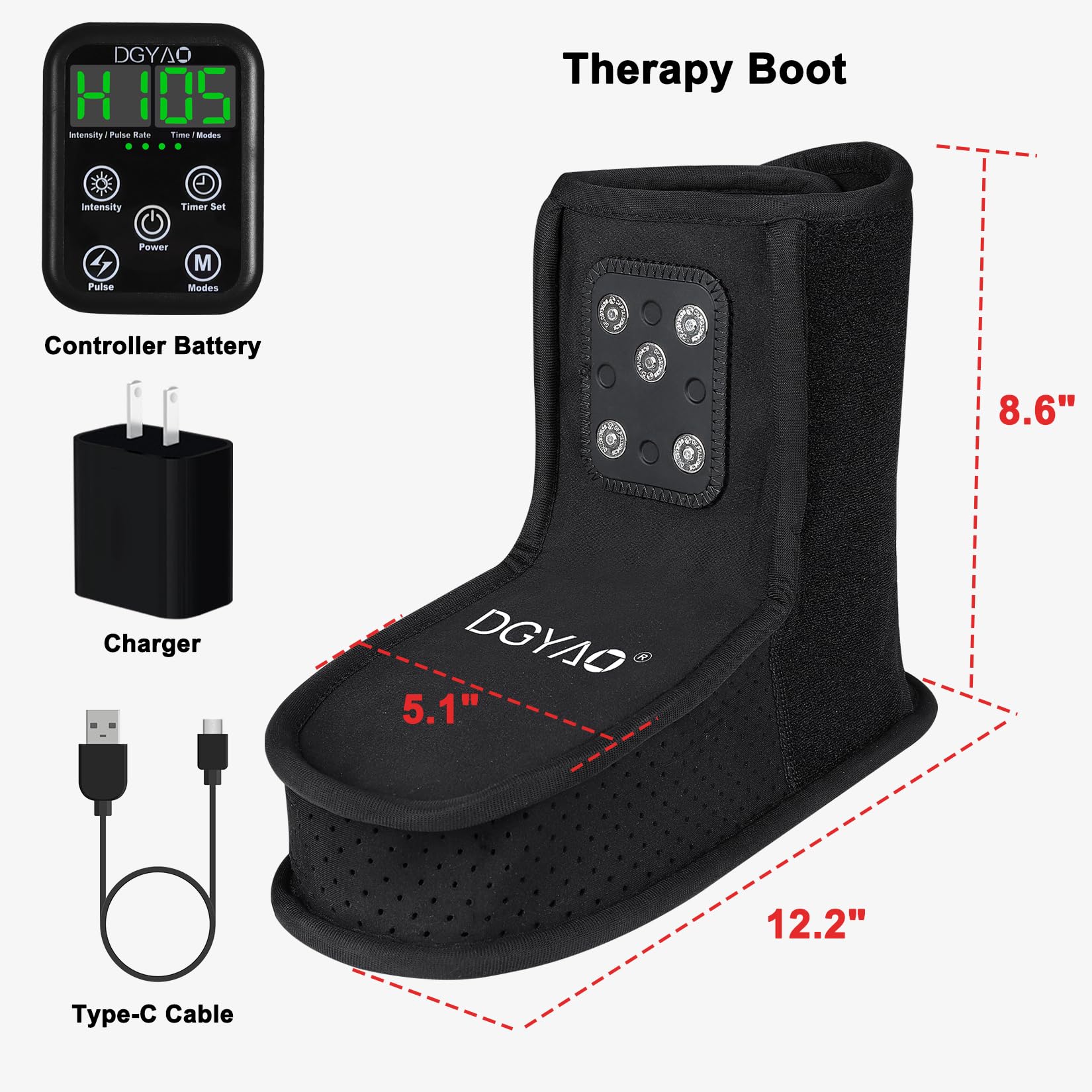 DGXINJUN six modes display for customizable therapy