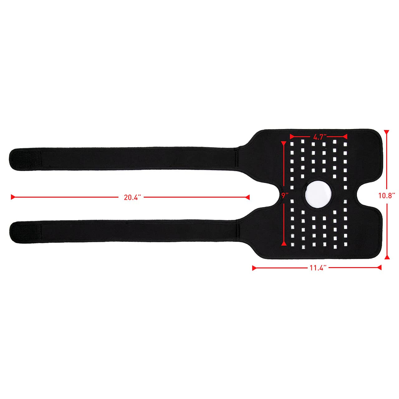 DGXINJUN velcro straps secure a flexible, adjustable fit.