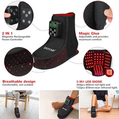 DGYAO ergonomic adjustable-fit boot adapts to different sizes during relaxing sessions.
