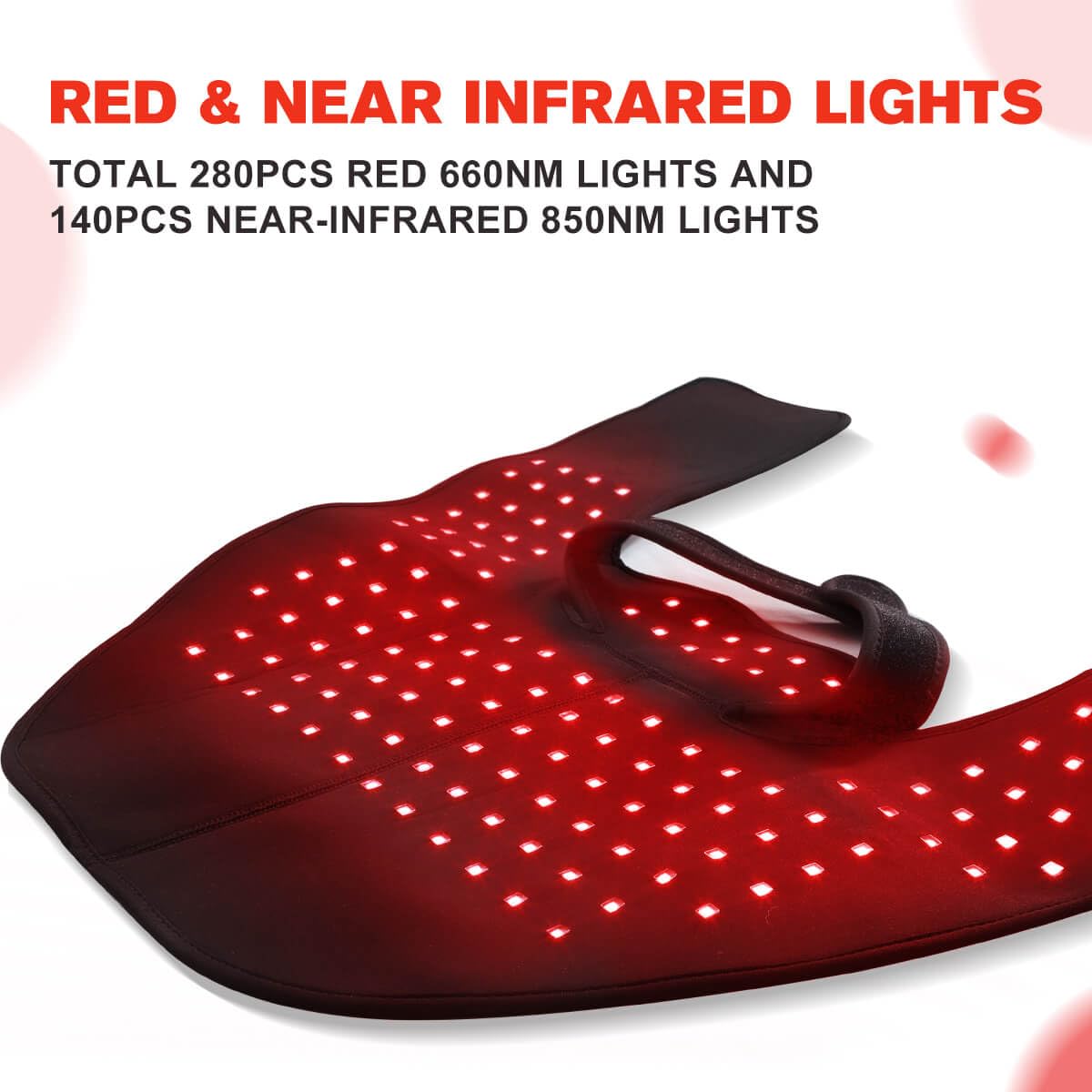 DGYAO RC2 cordless shoulder wrap for deep muscle relief with pulsing light.