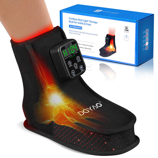 DGYAO rechargeable warming infrared boot with full foot coverage for soothing warmth and relief.