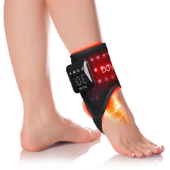 DGYAO red light wrap on ankle-wrist closeup for portable joint care