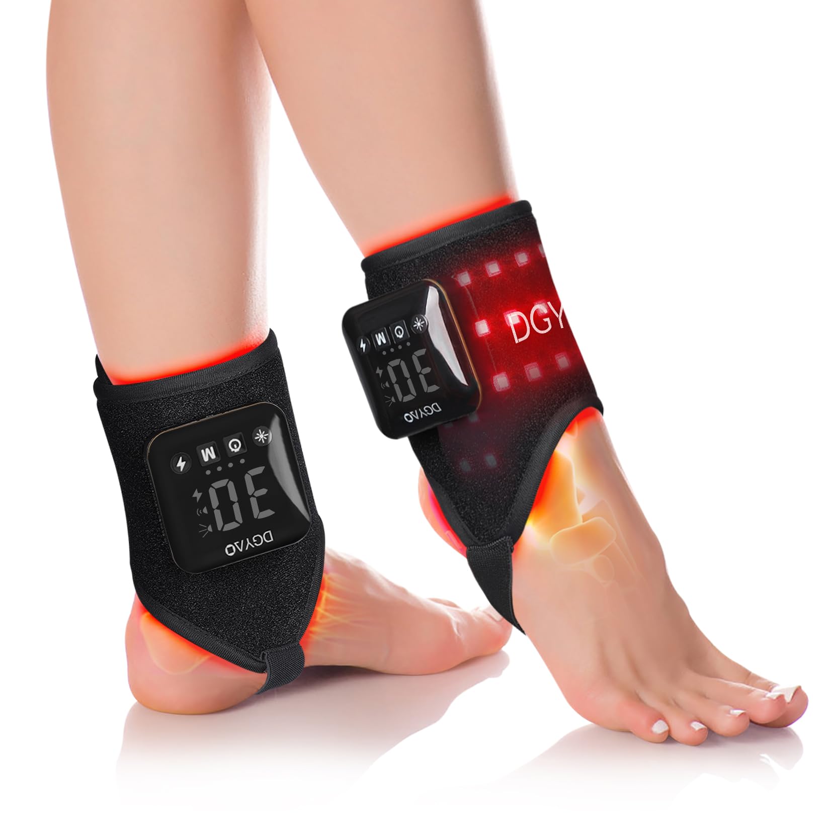 DGYAO red light therapy wrap paired package for convenient home or travel use.