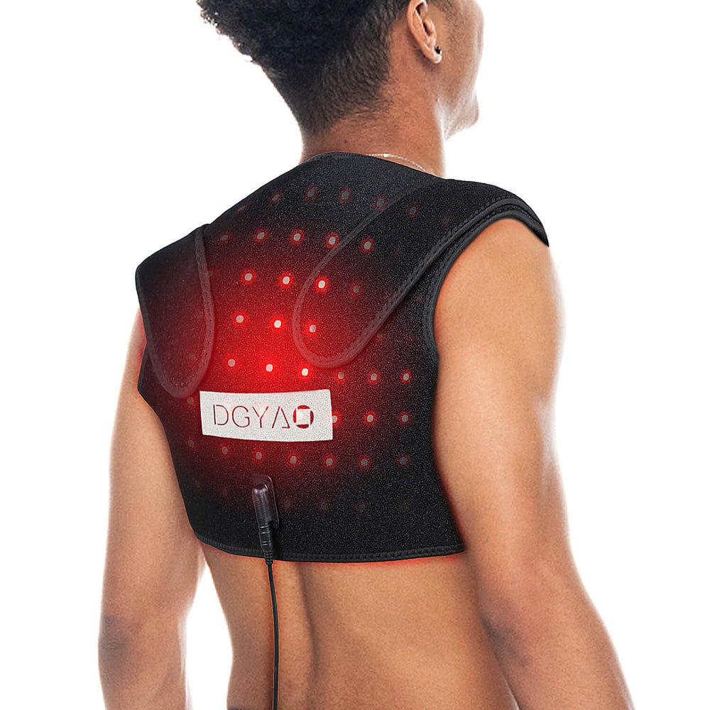 DGYAO shoulder pain relief wrap with red light therapy for at-home comfort
