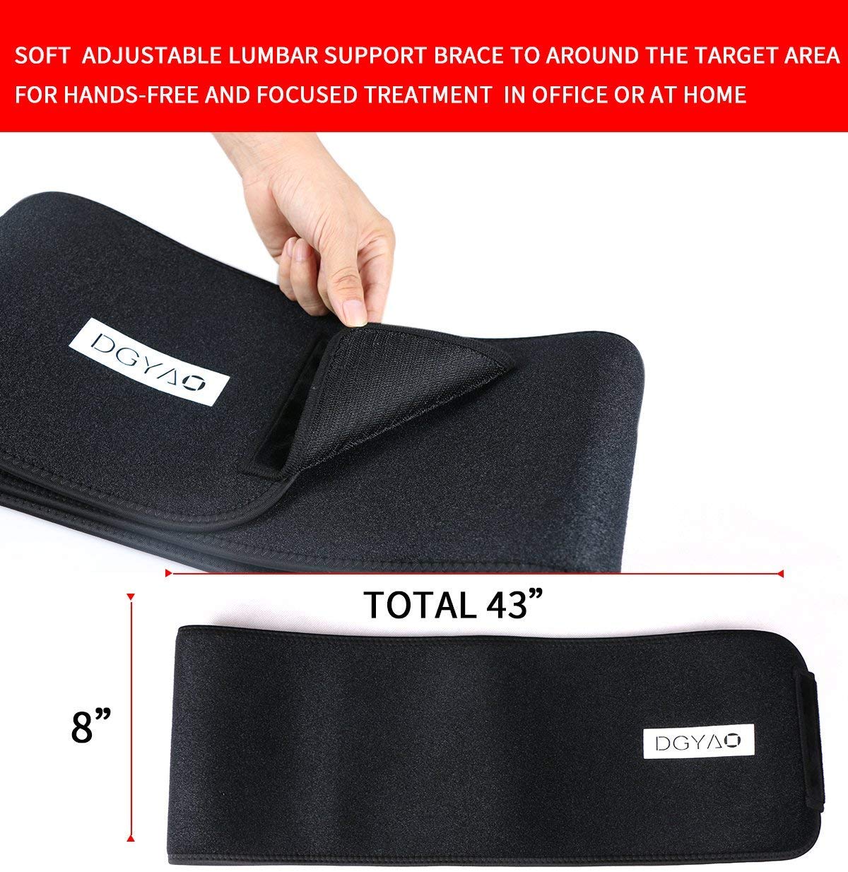 DGYAO soft flexible wrap emphasizes comfortable wear during extended use.