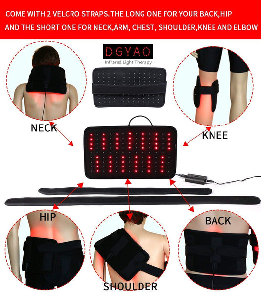 DGYAO therapy belt front view showing flexible wrap for home and office use.