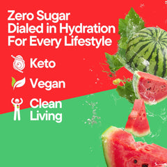Sugar-free label on Dialed Moods Watermelon Wipeout highlights clean hydration
