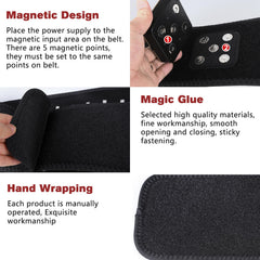 Dialudon belt magnetic battery connection enables easy setup