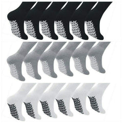Diamond Star anti skid socks pack shot in white with grip for safer steps