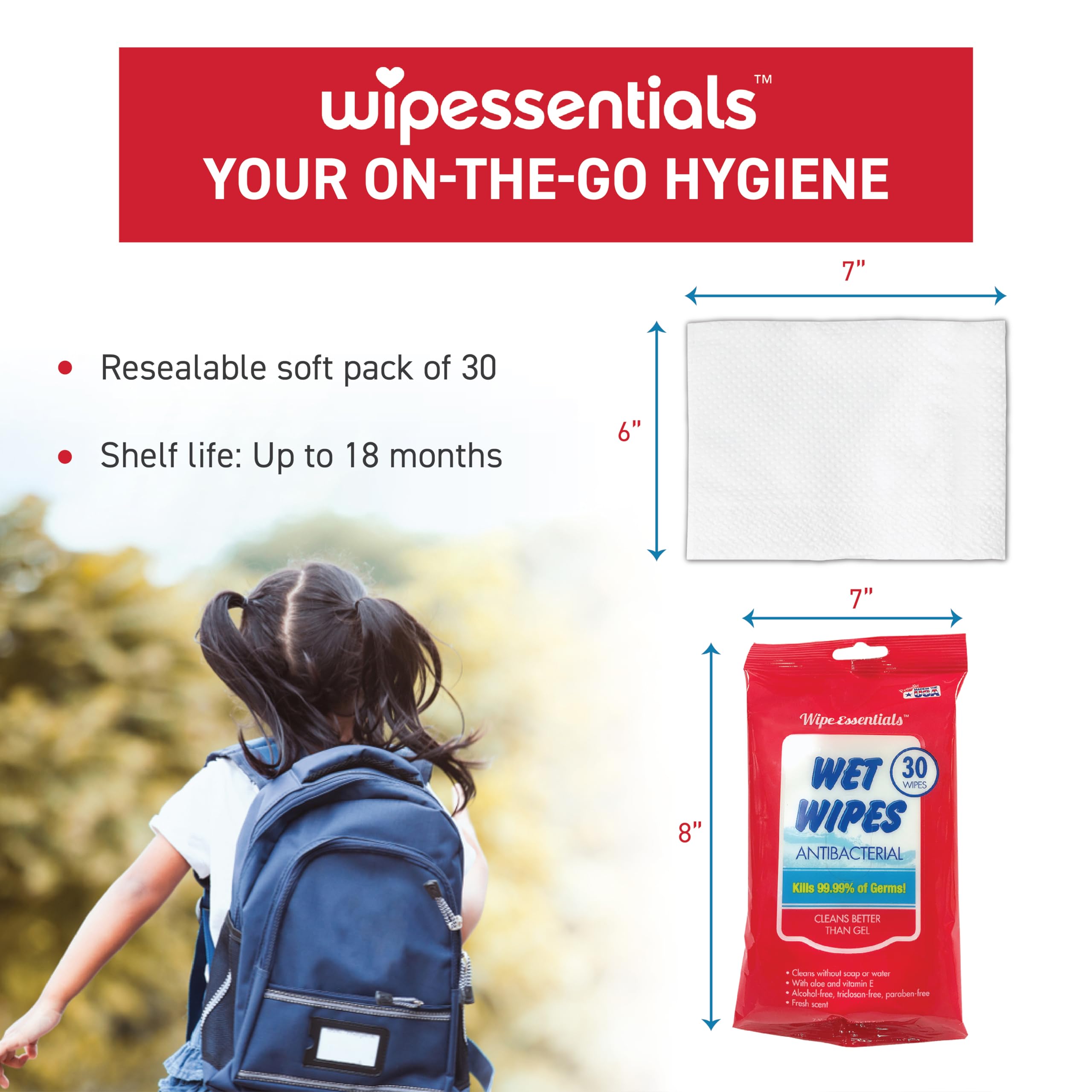 Diamond Wipes WipeEssentials with Aloe Vera and Vitamin E for soft skin