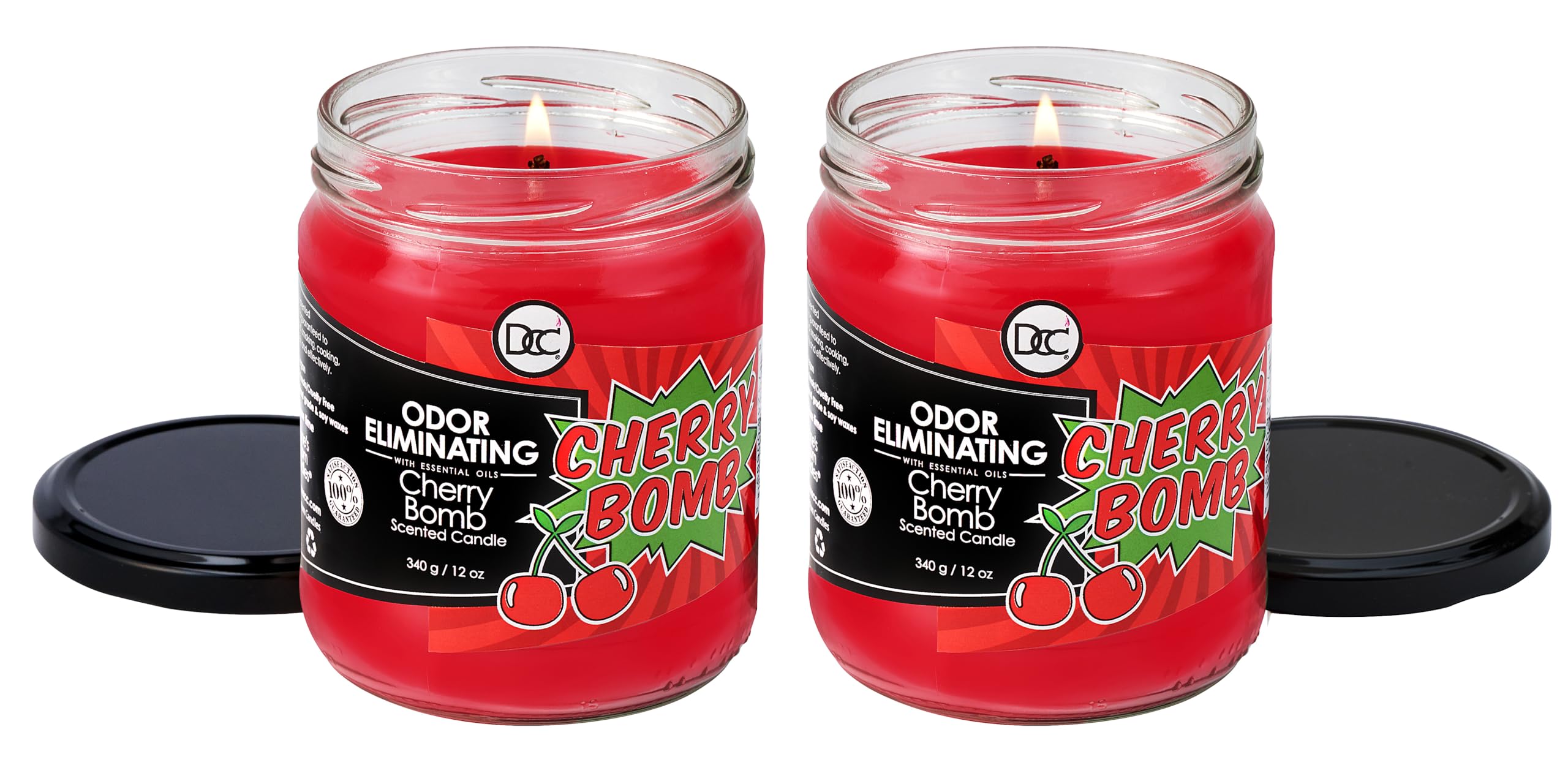 Cherry Bomb two-pack fragrance note close-up highlighting cherry and lemon.