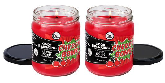 Cherry Bomb two-pack fragrance note close-up highlighting cherry and lemon.
