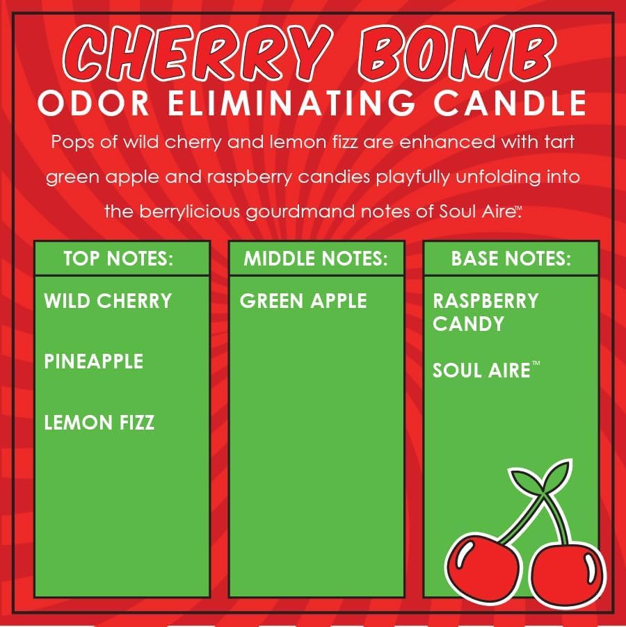 Lead-free wick ensures clean, even burn for better fragrance release.