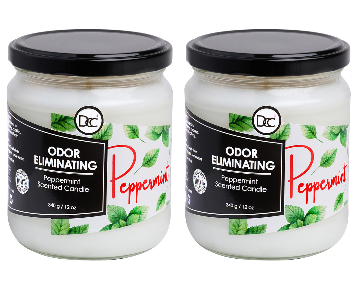 Dianne's Custom Candles Peppermint Two Pack packaging enhances gifting with premium presentation.