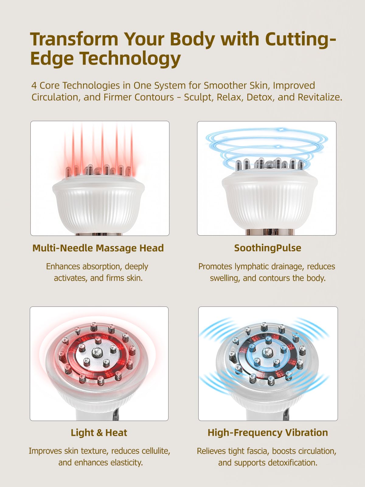 DiDEER wireless rechargeable massage device ready for home use