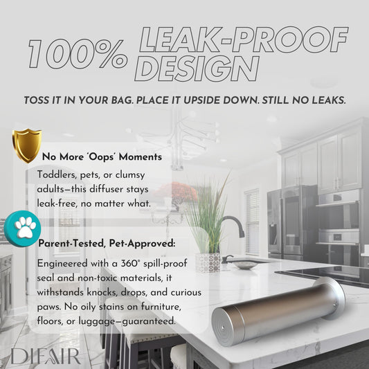 DifAir S150 app-controlled diffuser showing Bluetooth control for effortless scheduling