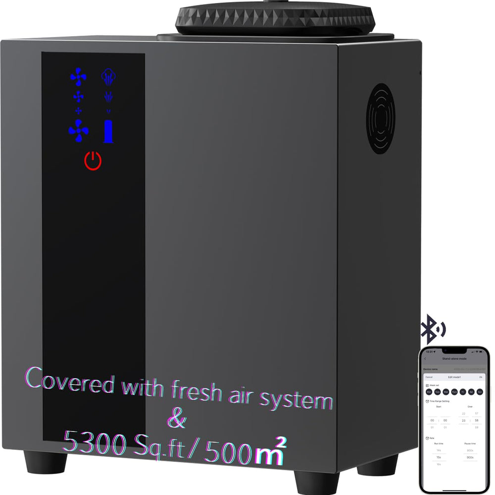 DIFFMELY X2000 bottle mist dispensing for wide-area fragrance coverage.