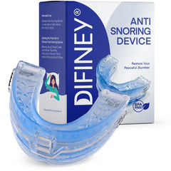 Difiney Anti Snoring Device front view showing compact FDA-cleared design for sleep