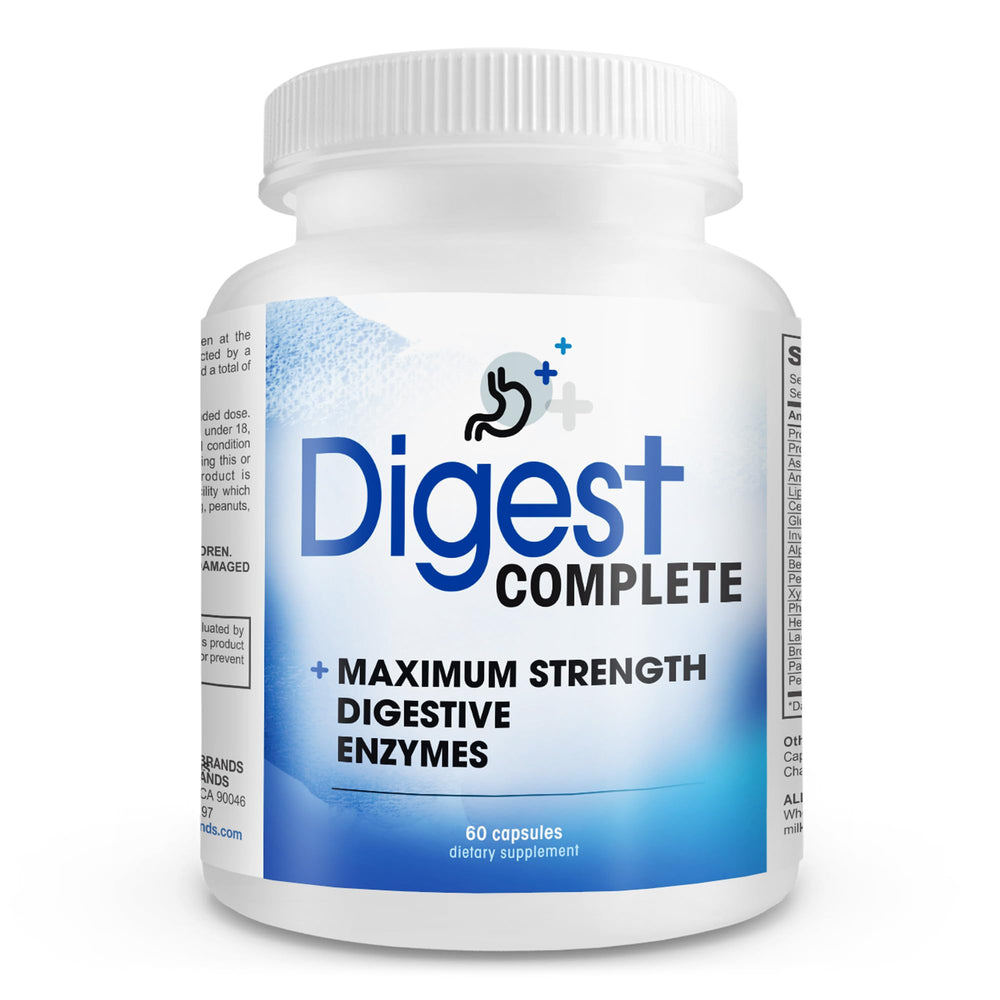 Digest Complete bottle pouring capsules for convenient daily use