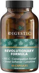Digestic capsules bottle shown for gentle, natural digestion support.
