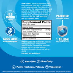 Digestive Advantage bc30 probiotic visual conveys survivability in stomach acid.