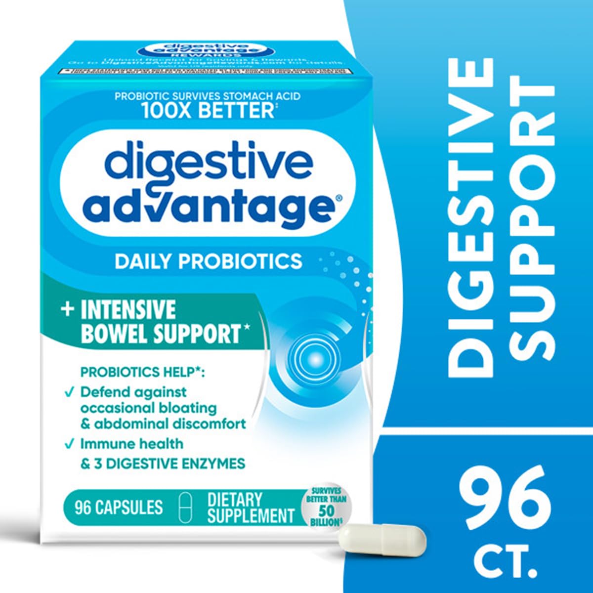 Digestive Advantage daily probiotic capsules for a simple daily digestion routine