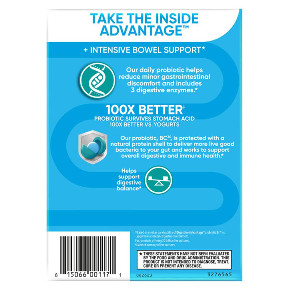 Digestive Advantage enzyme icons image depicting Protease Amylase Lipase support