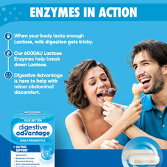 Digestive Advantage non-dairy vegetarian symbol indicating dietary suitability.