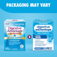 Digestive Advantage packaging made with eco-friendly materials.