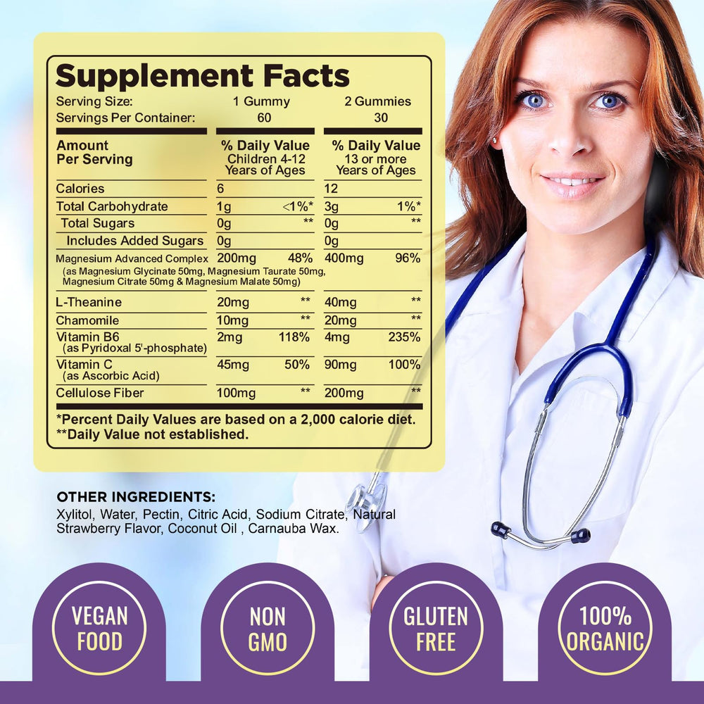 Dilib magnesium complex ages four and up pack in kid friendly shot