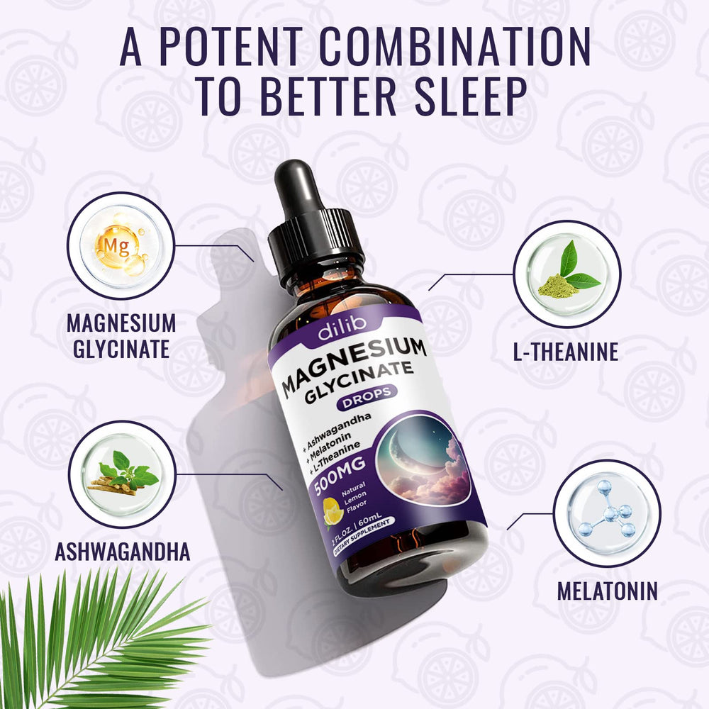 DILIB magnesium glycinate drops wellness packaging intended for daily routine