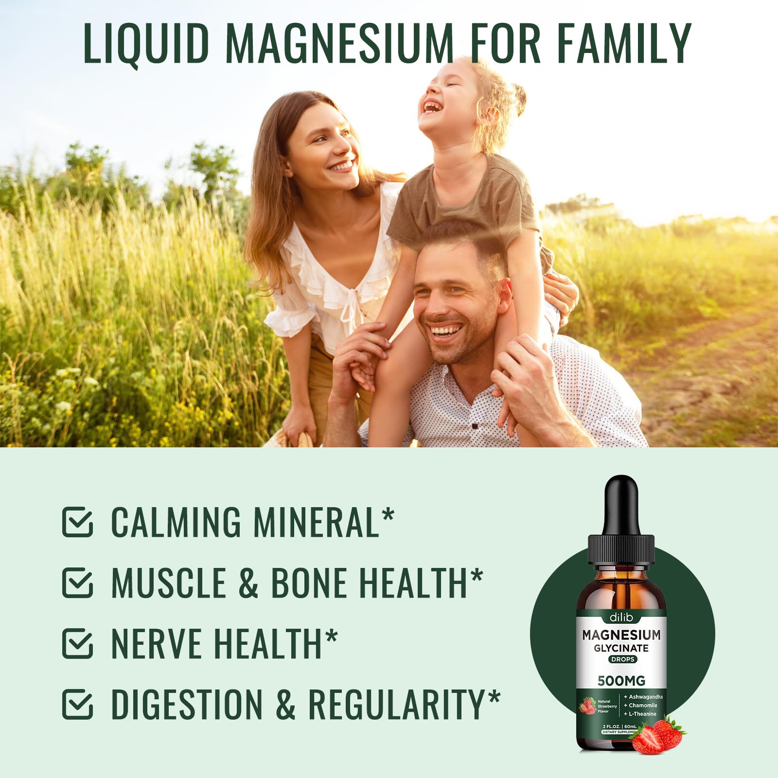 dilib magnesium glycinate drops under-tongue application for faster absorption