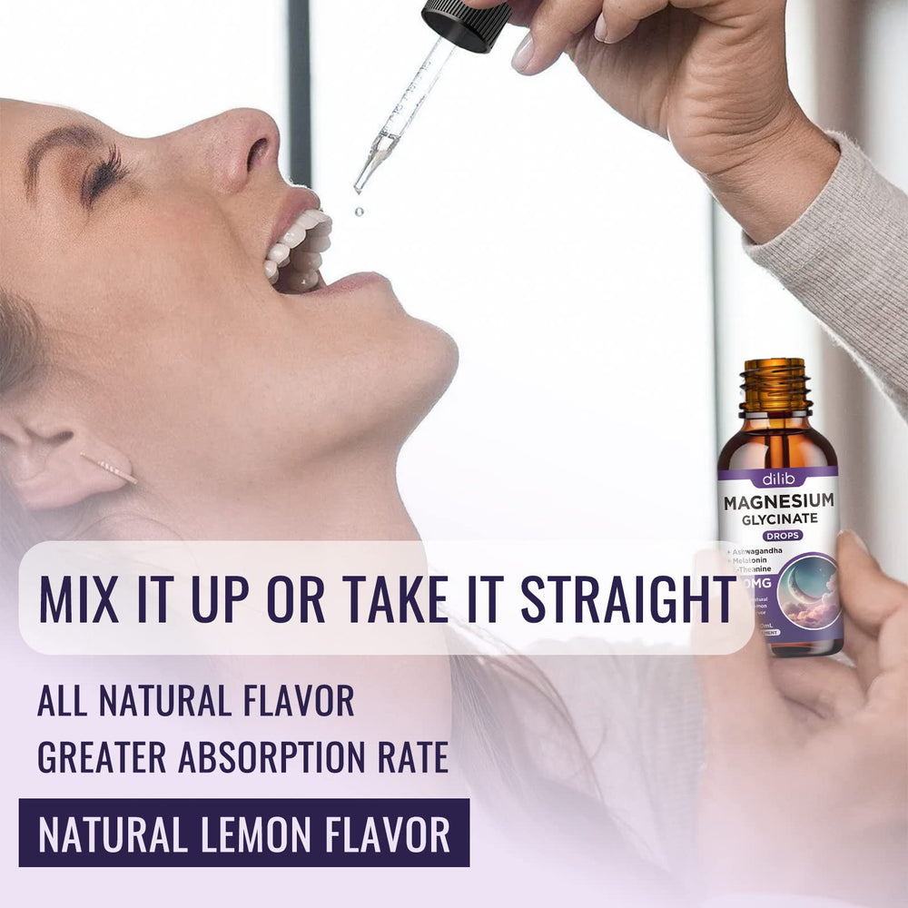 DILIB magnesium glycinate drops vegan-friendly formula suitable for various diets
