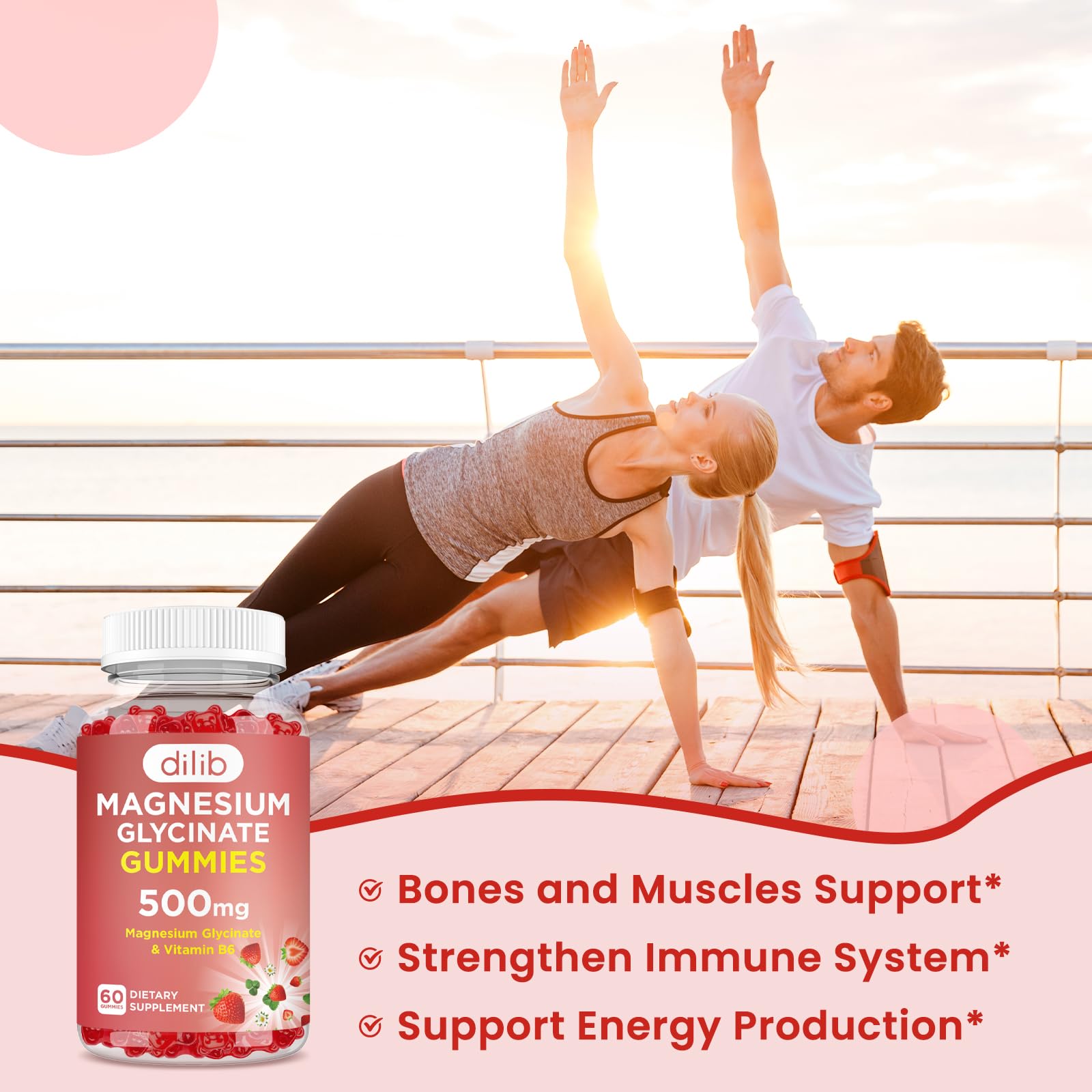 Dilib gummies illustrating muscle comfort and bone health during daily use.