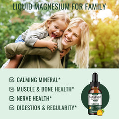 Dilib magnesium glycinate liquid drops measuring dropper for precise dosing and quick uptake.