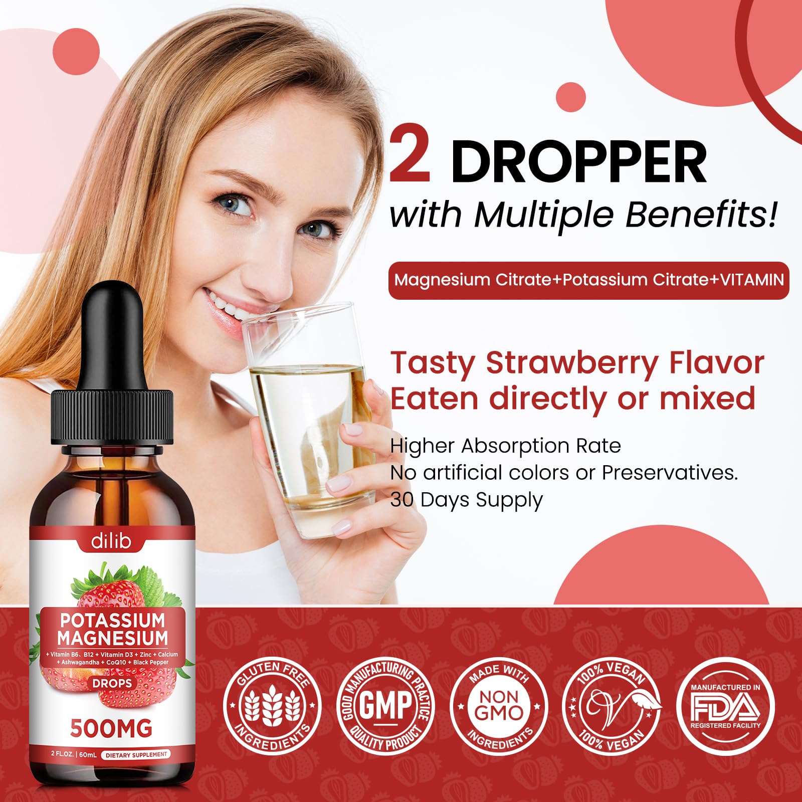 Dilib drops being used by family hints at broad suitability and consumer-friendly formula.