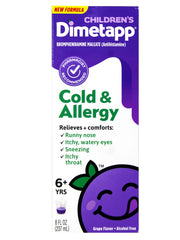 Dimetapp dosing-spoon image shows precise dosing for children.