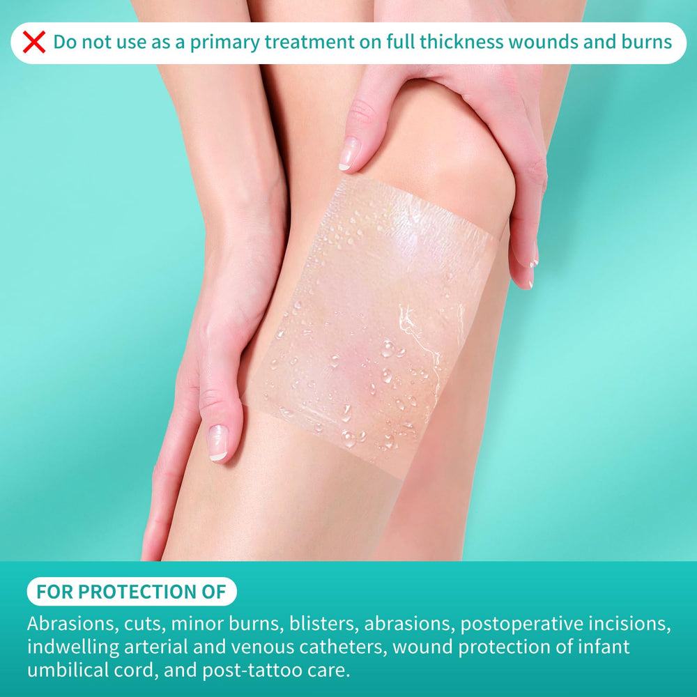 Dimora breathable film lets skin breathe while protecting the wound.