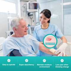 Dimora nonwoven layer distributes exudate for even wear and comfort.