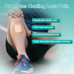 Dimora silicone foam dressing waterproof-barrier 3x3 inch shields the wound from moisture